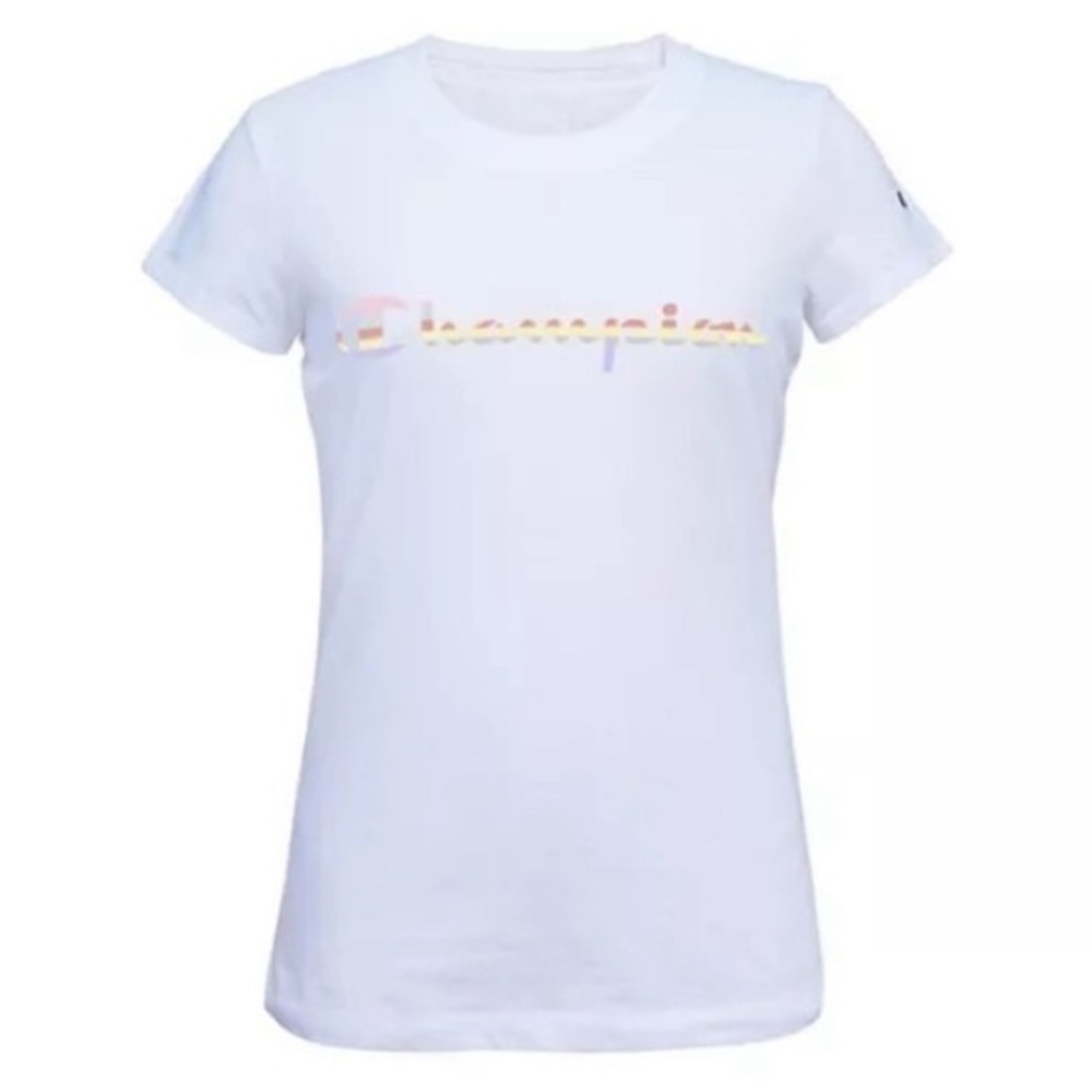 Champion Rainbow logo t-shirt in size XL - Picture 1 of 4